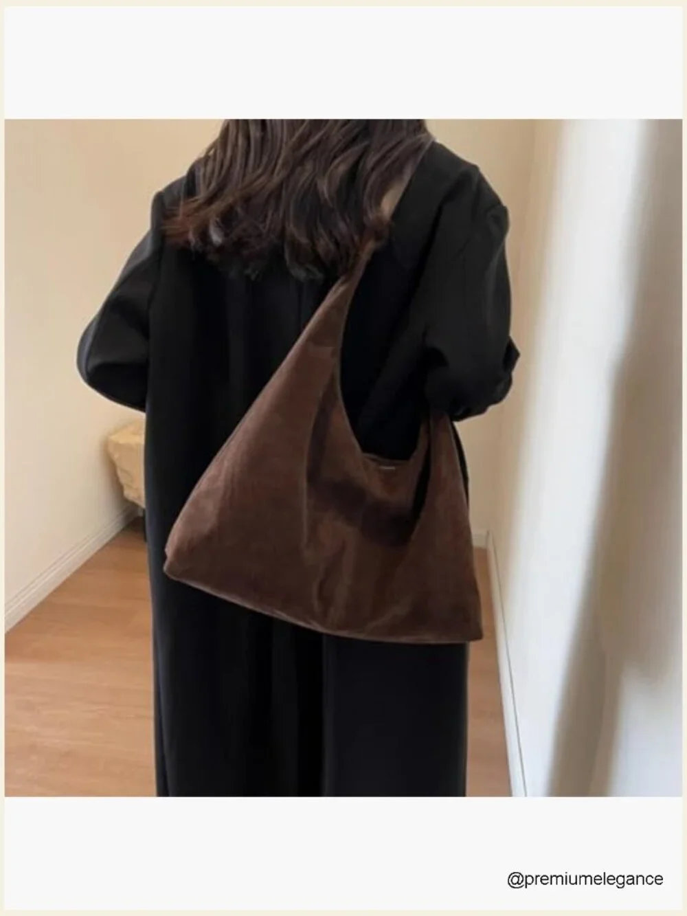 Slouchy Suede Shoulder Bag Hobo Tote Purse Work Travel Fall Winter